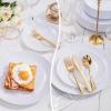 imageNervure 100PCS Pink and Gold Plastic Plates  1025 inch Pink Disposable Plates with Gold Rim  Party Plate  Dinner Plate Ideal for Wedding ampamp PartyWhite