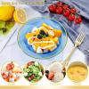 imageNervure 50 Pack Plastic Bowls with Silver Rim  12oz Disposable Soup Bowls  Heavy Duty Dessert ampamp Salad Bowl ampamp Ice Cream Bowl for Weddings Parties Dinners Catering and Everyday UseBlue