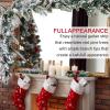 imageNervure 9FT Real Touch Christmas Artificial Norfolk Pine Flocked Garland with 50 Warm White LED Lights PreLit Cedar Battery Powered for Home Fireplace Indoor Holiday Xmas Decor