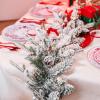 imageNervure 9FT Real Touch Christmas Artificial Norfolk Pine Flocked Garland with 50 Warm White LED Lights PreLit Cedar Battery Powered for Home Fireplace Indoor Holiday Xmas Decor