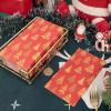 imageNervure 100 Pack Christmas Red Paper Napkins  Heavy Duty Disposable Napkins  Premium Quality 3ply Dinner Napkins  Gold Christmas Tree Disposable Paper Hand Towels for PartyRed