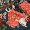 imageNervure 100 Pack Christmas Red Paper Napkins  Heavy Duty Disposable Napkins  Premium Quality 3ply Dinner Napkins  Gold Christmas Tree Disposable Paper Hand Towels for PartyRed