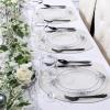 imageNervure 100PCS Clear and Black Plastic Plates  Clear Disposable Plates Set 50PCS 1025quot Dinner Plate ampamp 50PCS 75quot Dessert Plates Perfect for Wedding ampamp Party ampamp New YearClear Black