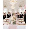 imageNervure 100PCS Clear and Gold Plastic Plates  1025Inch Gold Disposable Plates  Heavyweight Dinner Plate for Wedding ampamp Party ampamp ThanksgivingPink