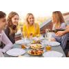 imageNervure 100PCS Clear and Gold Plastic Plates  1025Inch Gold Disposable Plates  Heavyweight Dinner Plate for Wedding ampamp Party ampamp ThanksgivingSilver