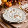 imageNervure 100PCS Fall Harvest Paper Napkins  3 Ply Pumpkin Designs with Flower Patterns  Heavy Duty Napkins for Dinner Party Kitchen Bathroom Decoration