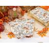 imageNervure 100PCS Fall Harvest Paper Napkins  3 Ply Pumpkin Designs with Flower Patterns  Heavy Duty Napkins for Dinner Party Kitchen Bathroom Decoration