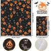imageNervure 100PCS Halloween Paper Napkins  Disposable Halloween Pumpkin Napkins with Skeleton and Bat  3 Ply Halloween Hand Towels for Dinner Party Bathroom Decoration