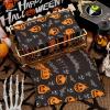 imageNervure 100PCS Halloween Paper Napkins  Disposable Halloween Pumpkin Napkins with Skeleton and Bat  3 Ply Halloween Hand Towels for Dinner Party Bathroom Decoration