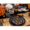 imageNervure 100PCS Halloween Paper Napkins  Disposable Halloween Pumpkin Napkins with Skeleton and Bat  3 Ply Halloween Hand Towels for Dinner Party Bathroom Decoration