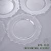 imageNervure 102PCS Disposable Plates  Heavy Duty Clear Dinner 1025quot 51pc ampamp Dessert 75quot 51pc for Weddings ampamp Parties