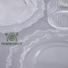 imageNervure 102PCS Disposable Plates  Heavy Duty Clear Dinner 1025quot 51pc ampamp Dessert 75quot 51pc for Weddings ampamp Parties