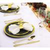 imageNervure 102PCS Green Plastic Plates  Disposable Emerald Green Party Plate Include 51PCS 1025inch Dinner Plates ampamp 51PCS 75inch Dessert Plate for Wedding ampamp PartyGreen