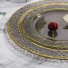 imageNervure 102PCS Green Plastic Plates  Disposable Emerald Green Party Plate Include 51PCS 1025inch Dinner Plates ampamp 51PCS 75inch Dessert Plate for Wedding ampamp PartyBlackGold