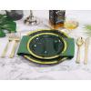imageNervure 102PCS Green Plastic Plates  Disposable Emerald Green Party Plate Include 51PCS 1025inch Dinner Plates ampamp 51PCS 75inch Dessert Plate for Wedding ampamp PartyGreen