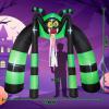imageNervure 11 FT Halloween Inflatable Spider Archway  Halloween Inflatable Outdoor Decorations with Led Lights  Halloween Inflatables Clearance for Outside Garden Lawn Yard Party Decor
