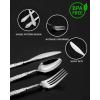 imageNervure 150PCS Silver Plastic Silverware  Heavy Duty Disposable Cutlery Set Luxury Silver Plastic Utensils include 50Pcs Forks 50Pcs Spoons 50pcs Knives Perfect for Wedding Party Daily UseSilver