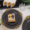 imageNervure 175PCS Black Plastic Plates  Disposable Black Gold Party Plates ampamp Pre Rolled Napkins with Cutlery for 25 Guests 50Plates 75Silverware 25Cups 25Napkin for Wedding ampamp Party ampamp New YearBlack