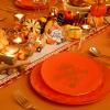 imageNervure 175PCS Thanksgiving Plates  Orange and Gold Disposable Plates Include 25Dinner Plate 25Dessert Plate 25Cups 25Knives 25Forks 25Spoons 25 Fall Napkins for Thanksgiving Day