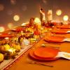 imageNervure 175PCS Thanksgiving Plates  Orange and Gold Disposable Plates Include 25Dinner Plate 25Dessert Plate 25Cups 25Knives 25Forks 25Spoons 25 Fall Napkins for Thanksgiving Day