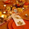 imageNervure 175PCS Thanksgiving Plates  Orange and Gold Disposable Plates Include 25Dinner Plate 25Dessert Plate 25Cups 25Knives 25Forks 25Spoons 25 Fall Napkins for Thanksgiving Day