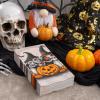 imageNervure 200PCS Halloween Paper Napkins  Modern Disposable Witches Pumpkin Halloween Napkins  Paper Hand Towels Decorative Dessert Dinner Hand Napkin for Halloween Party Home Kitchen BathroomModern Witch