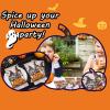 imageNervure 200PCS Halloween Paper Napkins  Modern Disposable Witches Pumpkin Halloween Napkins  Paper Hand Towels Decorative Dessert Dinner Hand Napkin for Halloween Party Home Kitchen BathroomModern Witch