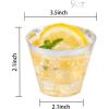 imageNervure 240PCS Gold Plastic Cups  9Oz Gold Rimmed Plastic Cups  Heavy Duty Disposable Clear Cup with Gold Rim Perfect for Weddings Receptions ampamp Parties240PCSSilver9oz