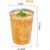 imageNervure 240PCS Gold Plastic Cups  9Oz Gold Rimmed Plastic Cups  Heavy Duty Disposable Clear Cup with Gold Rim Perfect for Weddings Receptions ampamp Parties120PCSGold10oz