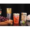 imageNervure 240PCS Gold Plastic Cups  9Oz Gold Rimmed Plastic Cups  Heavy Duty Disposable Clear Cup with Gold Rim Perfect for Weddings Receptions ampamp Parties120PCSGold12oz