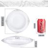 imageNervure 50PCS Purple Plastic Bowls with Gold Rim  12oz Disposable Soup Bowls Heavy Duty Salad Dessert Bowl Perfect For Weddings Parties and Everyday UseWhite and Silver