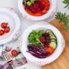 imageNervure 50PCS Purple Plastic Bowls with Gold Rim  12oz Disposable Soup Bowls Heavy Duty Salad Dessert Bowl Perfect For Weddings Parties and Everyday UseWhite and Rose Gold