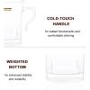 imageNervure 60 Pack Clear Gold Plastic Coffee Mugs with 60 PCS Black Coffee Stirrers  8oz Disposable Coffee Cups with Handles ampamp 5inch Coffee Stirrers  Plastic Tea Cups with Gold Rim for PartyClear
