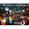 imageNervure 6Ft Halloween Decoration Outdoor Inflatable  Halloween Inflatable Decorations with Skeleton Dog and Pumpkin Blow Up Inflatables with Builtin LED Lights for Yard Garden Lawn DecorHalloween Skeleton