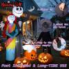imageNervure 6Ft Halloween Decoration Outdoor Inflatable  Halloween Inflatable Decorations with Skeleton Dog and Pumpkin Blow Up Inflatables with Builtin LED Lights for Yard Garden Lawn DecorHalloween Skeleton