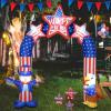 imageNervure 8FT 4th of July Inflatable  Uncle Sam and Bald Eagle Archway Inflatable  Patriotic Independence Day Inflatables with LED Lights Builtin for Flag Day Outdoor Indoor Yard Garden Decorations