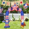 imageNervure 8FT 4th of July Inflatable  Uncle Sam and Bald Eagle Archway Inflatable  Patriotic Independence Day Inflatables with LED Lights Builtin for Flag Day Outdoor Indoor Yard Garden Decorations