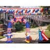 imageNervure 8FT 4th of July Inflatable  Uncle Sam and Bald Eagle Archway Inflatable  Patriotic Independence Day Inflatables with LED Lights Builtin for Flag Day Outdoor Indoor Yard Garden Decorations
