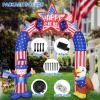 imageNervure 8FT 4th of July Inflatable  Uncle Sam and Bald Eagle Archway Inflatable  Patriotic Independence Day Inflatables with LED Lights Builtin for Flag Day Outdoor Indoor Yard Garden Decorations