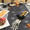 imageNervure Halloween Table Runner  Black Spider Web Table Runner  Halloween Table Decor for Halloween Party Dinner Table Decoration 13 x 72Inch