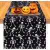 imageNervure Halloween Table Runner  Black Skeleton Table Runner  Halloween Table Decor for Halloween Party Dinner Table Decoration 13 x 72Inch