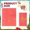 imageNervure 100PCS Christmas Nativity Paper Napkins Scene  The Birth of Jesus Scene Dinner Napkins  Disposable Red Gold Paper Napkins Hand Towels for Dinner Holiday Xmas Party Christmas Eve Decor