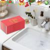 imageNervure 100PCS Christmas Nativity Paper Napkins Scene  The Birth of Jesus Scene Dinner Napkins  Disposable Red Gold Paper Napkins Hand Towels for Dinner Holiday Xmas Party Christmas Eve Decor