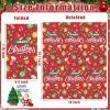 imageNervure 100PCS Red Christmas Paper Napkins  Christmas Napkins Disposable  3Ply Heavy Duty Christmas Guest Hand Towels for Home Kitchen Bathroom Winter Holiday Xmas Party Decorative
