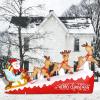 imageNervure 13 FT Christmas Inflatables Outdoor Decorations  Giant Christmas Santa Claus with Reindeer Inflatables  Christmas Blow Up Indoor Outdoor Garden Holiday Yard Christmas DecorationsReindeer