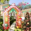 imageNervure 13 FT Christmas Inflatables Outdoor Decorations  Giant Christmas Santa Claus with Reindeer Inflatables  Christmas Blow Up Indoor Outdoor Garden Holiday Yard Christmas Decorationsarchway