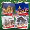 imageNervure 13 FT Christmas Inflatables Outdoor Decorations  Giant Christmas Santa Claus with Reindeer Inflatables  Christmas Blow Up Indoor Outdoor Garden Holiday Yard Christmas DecorationsReindeer