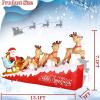 imageNervure 13 FT Christmas Inflatables Outdoor Decorations  Giant Christmas Santa Claus with Reindeer Inflatables  Christmas Blow Up Indoor Outdoor Garden Holiday Yard Christmas DecorationsReindeer