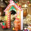imageNervure 13 FT Christmas Inflatables Outdoor Decorations  Giant Christmas Santa Claus with Reindeer Inflatables  Christmas Blow Up Indoor Outdoor Garden Holiday Yard Christmas Decorationsarchway