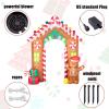 imageNervure 13 FT Christmas Inflatables Outdoor Decorations  Giant Christmas Santa Claus with Reindeer Inflatables  Christmas Blow Up Indoor Outdoor Garden Holiday Yard Christmas Decorationsarchway
